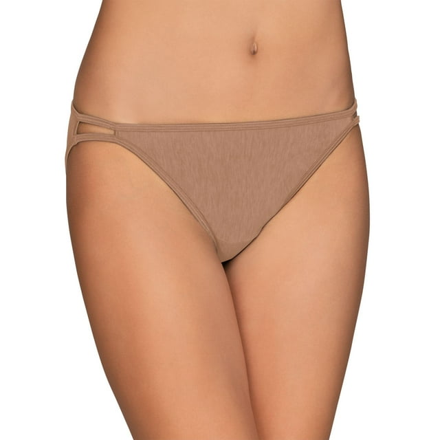 Vanity Fair Womens Body Shine Illumination String Bikini, 7, NH Totally Tan