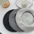 thumbnail image 3 of Guardurnaity Gorro de invierno elegante hecho a mano con materiales de primera calidad, gorro británico, boinas, gorros, sombreros, versátil Sombreros gris, 3 of 6