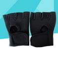 thumbnail image 2 of Guantes de ciclismo para levantamiento de pesas, de medio dedo, para fitness, gimnasio, deportes, antideslizantes (negros), talla L, 2 of 7