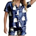 thumbnail image 3 of BILIKEYU Women's Pajama Sets Halloween Print Buttoned Waist Set, Womens Tops, Pajamas for Women Set, Halloween Pajamas Women, 3 of 6