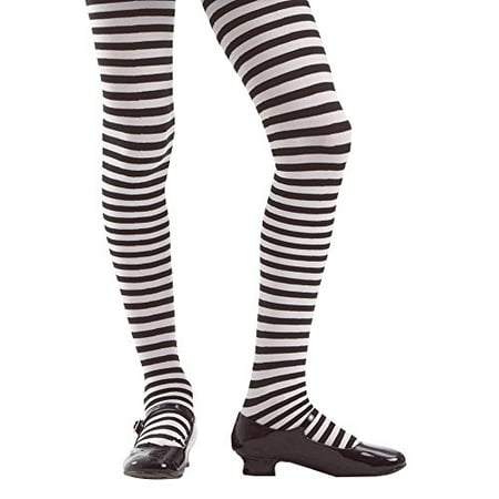 Black & White Striped Witch Tights | Kids Halloween Costume & Dress Up Stockings
