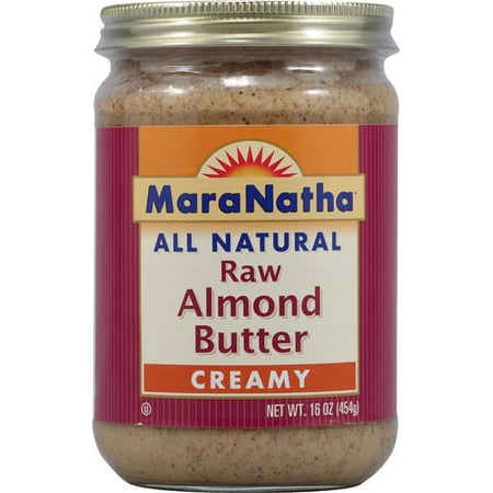 MaraNatha All Natural Raw Almond Butter, Creamy, 16