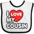 thumbnail image 3 of Inktastic I Love My Cousin Boys or Girls Baby Bib, 3 of 4