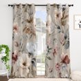 thumbnail image 3 of Tchckioa Grommet Blackout Curtains,52x96 Inch Print Floral Window Drapes for Apartment,2 Panels, 3 of 6