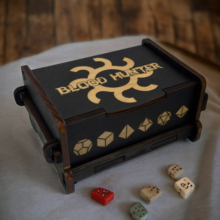 Dice Box - Black - Blood Hunter - 6x4x3 Dice Box - Black - Blood Hunter - 6x4x3