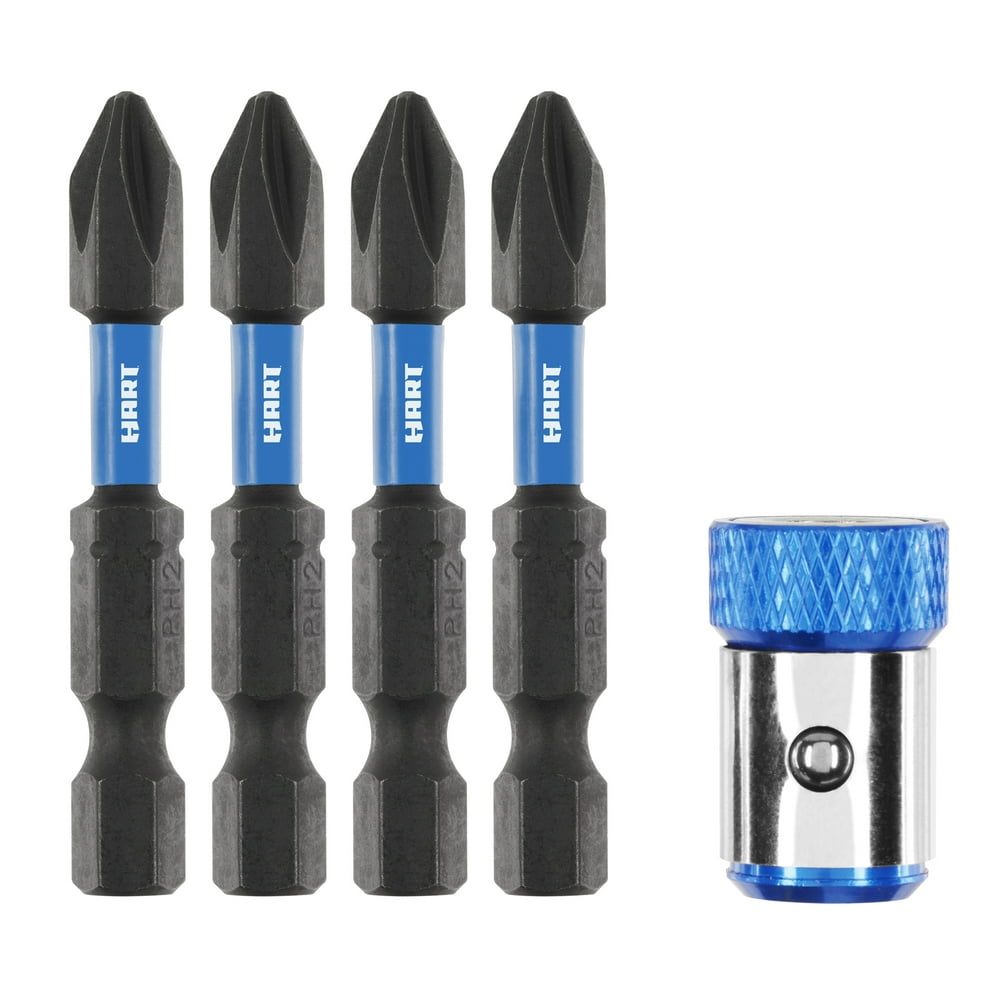 HART 5Piece Impact Drive Bit Set (PH2) with Sleeve Walmart