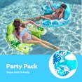 thumbnail image 6 of Joyfy 2 Packs Pool Floats for Adult,Inflatable Pool Chair Float with 2 Cup Holder, Pool Loungers for Pool Lake Travel Beach, 6 of 10