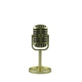 thumbnail image 1 of Simulation props mic Classic Retro Dynamic Vocal Microphone Vintage Style Mic Universal Stand Compatible Live Performance Karaoke Studio Recording, 1 of 7
