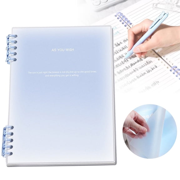 Loose Leaf Notebook,Detachable Notebook, Notebook With Detachable Pages, Detachable Paper Notebook Blue 21*14.8cm
