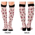 thumbnail image 4 of FORMRS Womens Knee High Socks Casual Long Thick Travel Daily Wear, 1 Pair, Cherries Pattern, 4 of 6