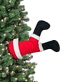 thumbnail image 2 of Adorno de piernas de Papá Noel Zulema Juguete de peluche navideño, 2 of 8