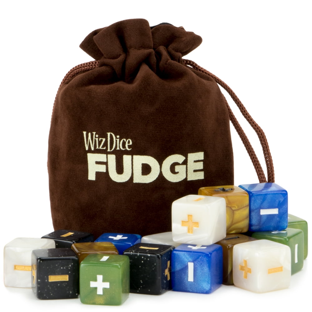 Wiz Dice 20 Fudge Dice GM Starter Pack, Terrestrial, 5 Sets of 4 Fate