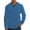 AB229 Light Blue, variant on Tisuna Long Sleeve T-Shirts For Men Stretch V Neck Tops Men Solid Tshirts For Fitness Sports Size L
