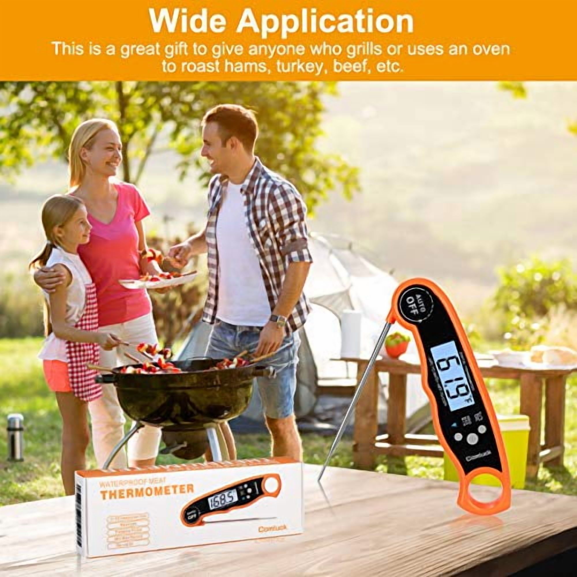 Thermometer - CA001 Digital Oven Cooking Food Min Max Thermometer Magnetic Waterproof with Backlight for Adults Kitchen Grill Steak Outdoor BBQ Barbecue Baking$$Home Decor, Kitchen, & Other