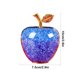 thumbnail image 3 of Adorno De Manzana De Cristal 1 pieza de adorno de manzana de cristal azul personalizado para Nochebuena,regalo para amigos y familiares,decoración romántica navideña. Rkxzt, 3 of 9