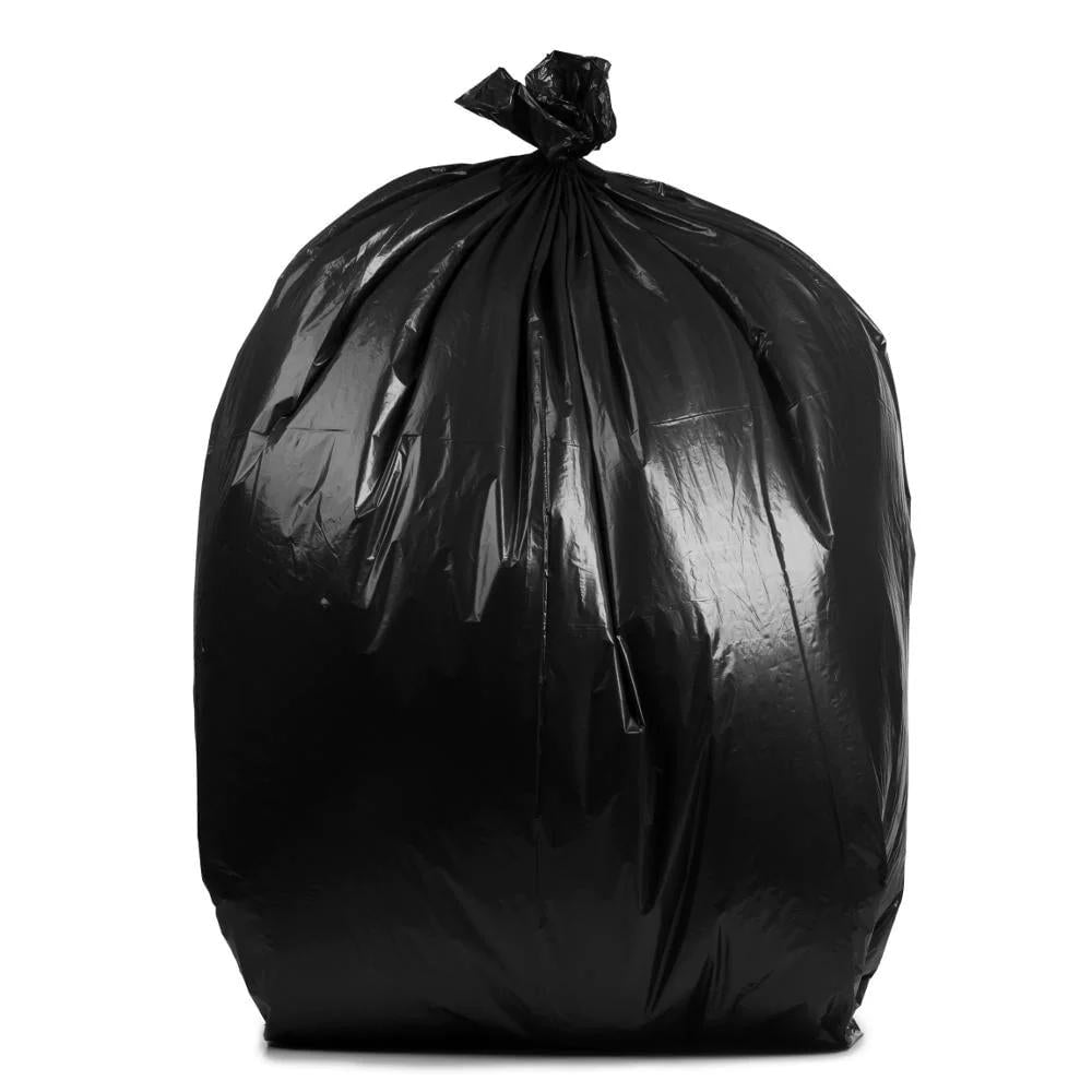 "65 Gallon, Black, 3 Mil, 50x48, 30 Bags/Case, Ultra Heavy Duty, Garbage Bags / Trash Can Liners / Contractor Bags."