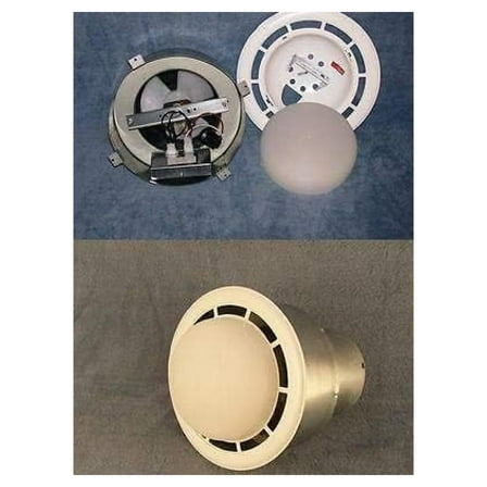 Mobile Home Vent Fan w/light. Made by Exlonjet