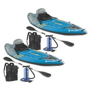 Sevylor K1 QuikPak 1 Person Coverless Sit On Top Inflatable Kayak (2 Pack)