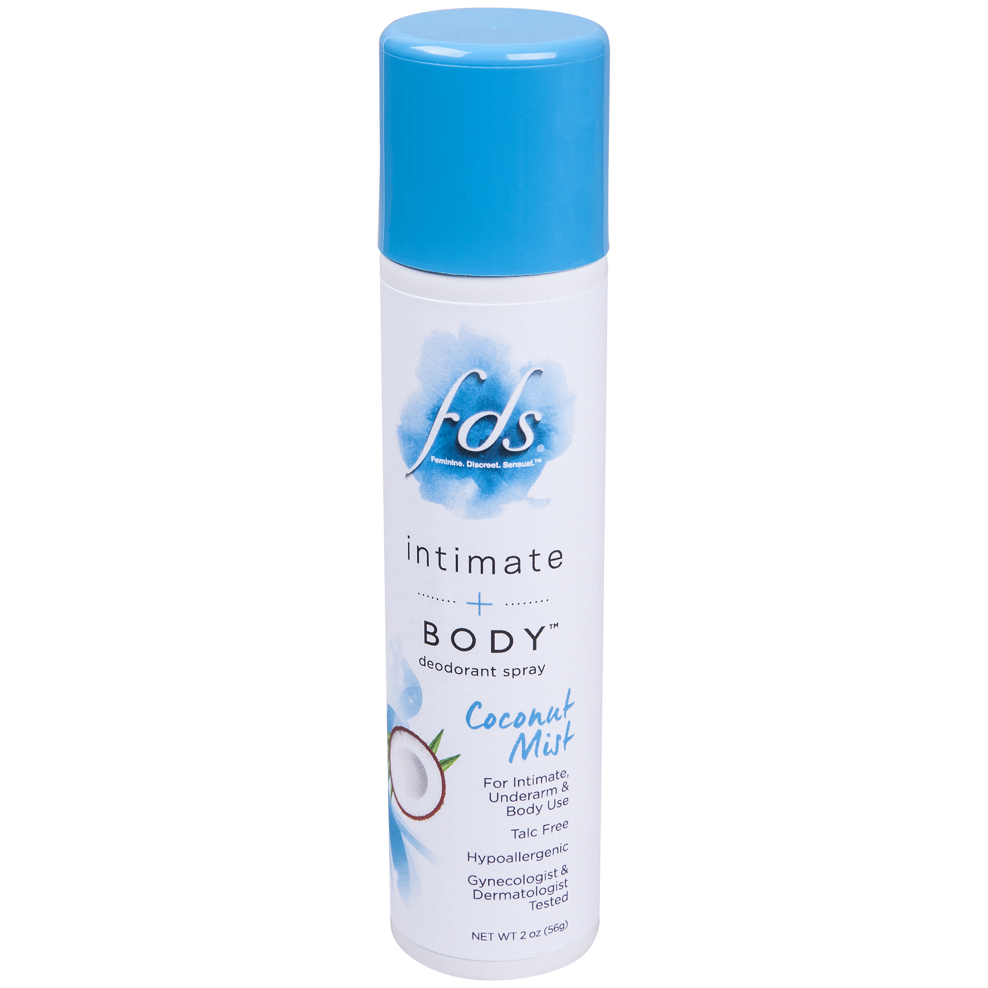 FDS Intimate + Body Feminine Deodorant Spray, Tropical Coconut, 2oz