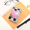 thumbnail image 7 of JIALIOU Nylon Trifold Card Wallet with ID Window Zipper Pocket for Men Women Teen Pink Heart on Checkered, 7 of 7