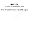 thumbnail image 2 of Transit Auto Front Rear Coated Disc Brake Rotors Ceramic Pads and Drum Kit (7Pc) for Car 2013 Honda Fit DX with GAS engine KGT-103577, 2 of 11