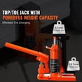 thumbnail image 4 of KFFKFF Air Hydraulic Claw Jack, 2.5 Ton Lift Capacity on Claw, 5 Ton Lift Capacity on Crown, Adjustable Toe Height from 0.8 to 5.3 inches, Crown Height from 8.9 to 13.4 inches, 4 of 9