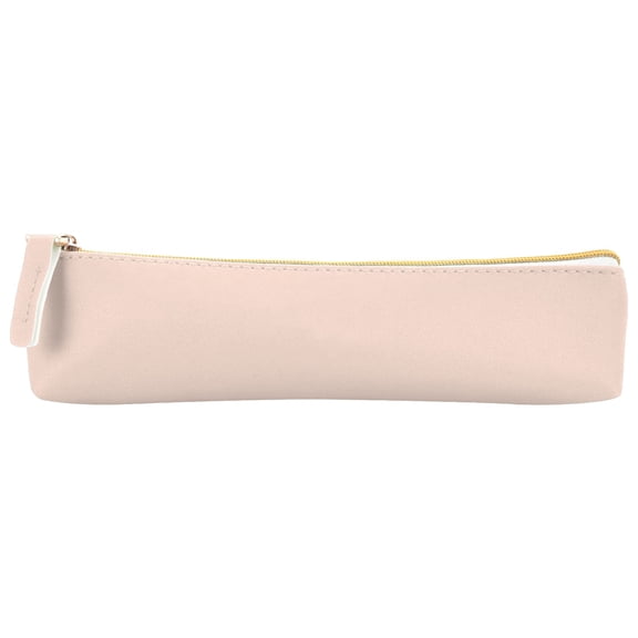 Pencil Case with Zipper, Slim Pen Bag Organizer for Stationery and Cosmetics