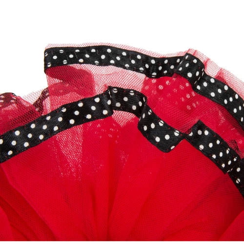 CUECUEPET Cotton Dog Dress (Minnie Red Polka Dots Design) for Female / Girl Dogs [Multiple Sizes Available]