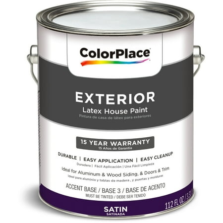 Colorplace Exterior Satin Accent Base Paint, 1 Gal