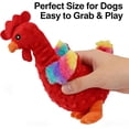 thumbnail image 4 of Tri Color Rooster Squeaky Chew Toy, Knotted Rope for Interactive Play, Pet Engagement Accessory, 4 of 6