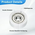 thumbnail image 3 of 4 Pack 606ZZ Ball Bearing 6x21x8mm Double Metal Shielded Chrome Steel, White, 3 of 6