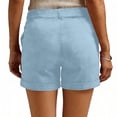 thumbnail image 5 of longantii Golf Shorts for Women Trendy Casual Summer Chino Shorts Stretchy Lightweight Outdoor Hiking Shorts with Pockets M, 5 of 7