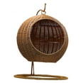 thumbnail image 2 of Lit pour Chat Panier Suspendu Confortable Fournitures pour Animaux Cage Nid Chaise Œuf pour Chat avec Support, 2 of 8