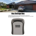 thumbnail image 4 of Combination Lock Box Wall Mounted Aluminum Alloy 3.78 X 3.15 X 1.61in 4 Digit Waterproof Key Storage Lock Box With 5 Keys Capacity, 4 of 8