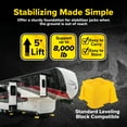 thumbnail image 5 of Camco FasTen RV Leveling Blocks - Supports Up to 8,000 Pounds - Yellow, 2-Pack (44539), 5 of 9