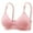Pink, variant on loopsun Womens Plus Size Bra,Woman's Solid Color Comfortable Hollow Out Perspective Bra Underwear No Rims