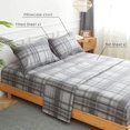 thumbnail image 4 of King Size Bed Sheets Set PC Soft Cooling Thread Count Microfiber Printed Sheet Deep Pocket Breathes Better Machine Washable Tropical Palm Tree Fronds Patterned Double, 4 of 7