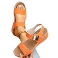 thumbnail image 4 of Espadrilles Wedge Sandals for Women 2026 for Feet Bohemian Comfortable Wide Width Non Slip Open Toe Orthopedic Wedge Sandals for Women Footwear Walking Sandals With Arch Support, 4 of 5