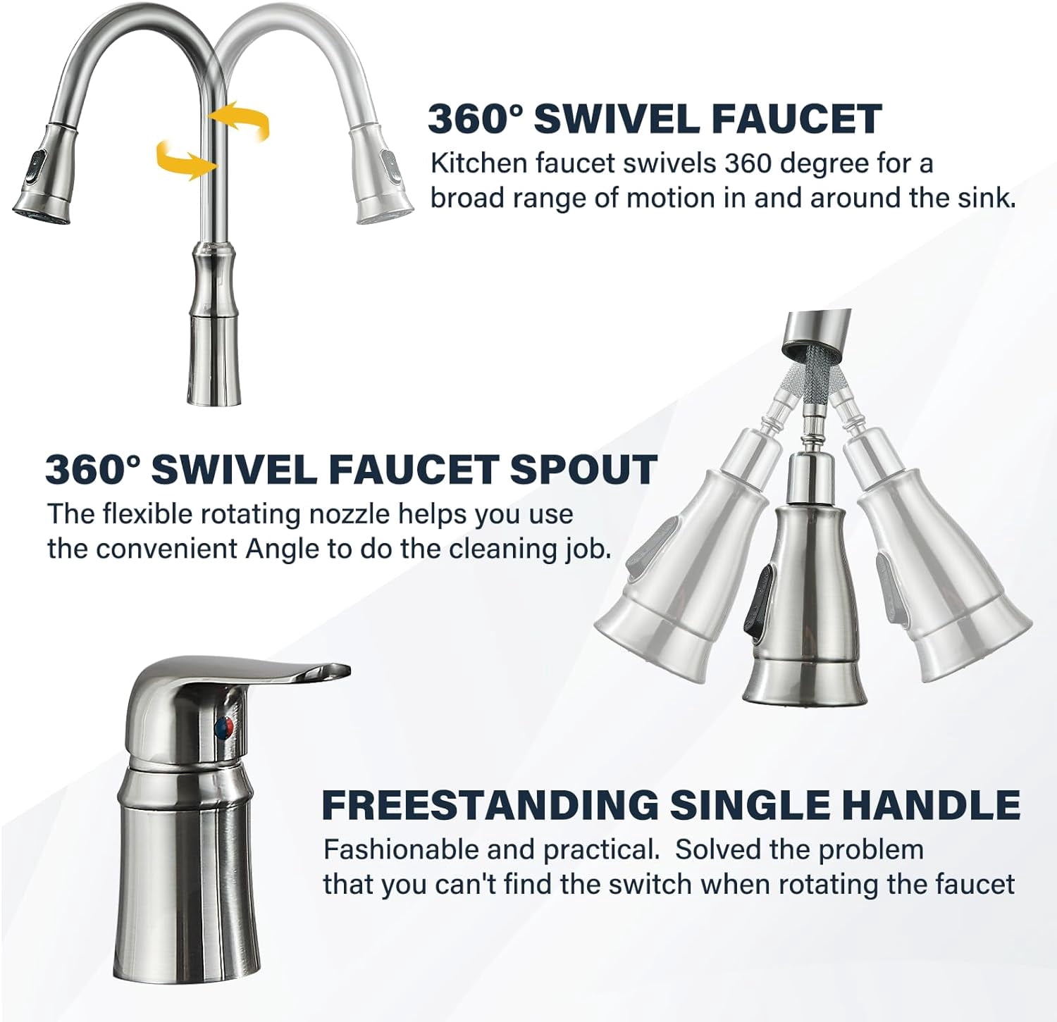 Zovajonia Black Kitchen Faucet