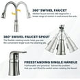 thumbnail image 5 of Zovajonia Black Kitchen Faucet, 5 of 8