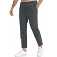 thumbnail image 2 of OSOLU Solid Color Men's Breathable Loose Fit Air Conditioning Sports Sweatpants Pants Ice Silk Trousers For Summer Outdoors Fashionable Classic Leisure Bottoms, 2 of 3