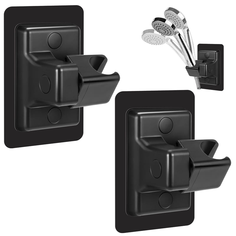 Prdigy 2PCS Universal Adjustable Shower Head Holder No Drill, Self