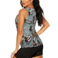 thumbnail image 3 of Hirioo Mallard Ducks Swimming for Women's Workout Tank Top Sleeveless Workout Tops Athletic Gym Shirts-Large, 3 of 7