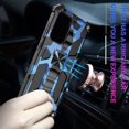thumbnail image 4 of for Samsung Galaxy A13 Camouflage Case, Galaxy A04s Phone Case, Heavy Duty Shockproof Protection Military Grade Built-in Magnetic Kickstand Camo Cover for Samsung Galaxy A13/A04S MC Dark Blue, 4 of 14