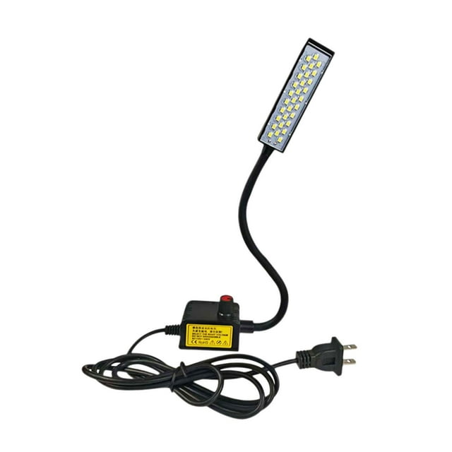 Luz de máquina de coser,Luz LED para máquina de coser con base magnética industrial,Luz de trabajo flexible con cuello de cisne para coser,Lámpara de trabajo LED para máquina de coser y