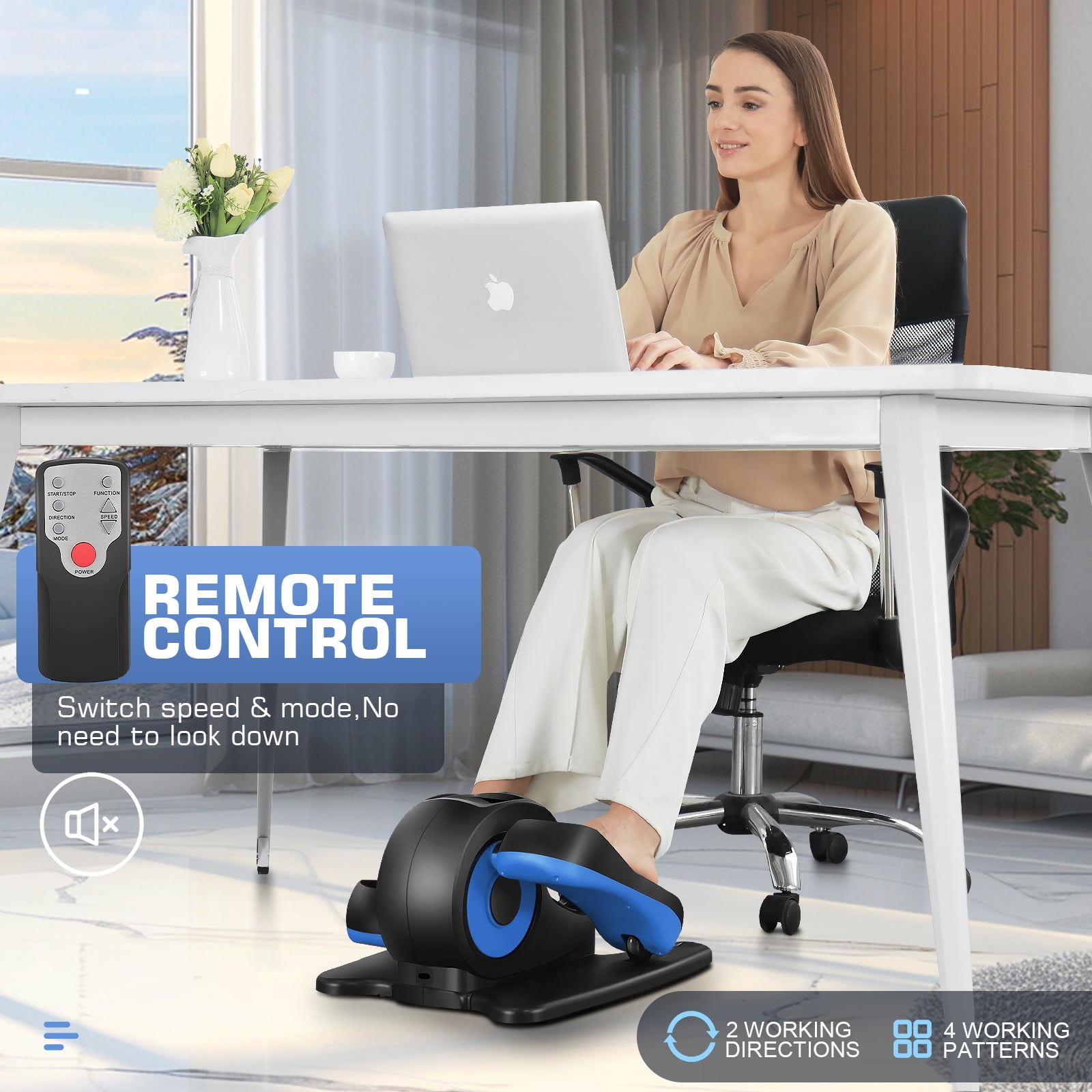 Under Desk Bike Buy ANCHEERUnder Desk Elliptical, Electric Ellipse - Main Image