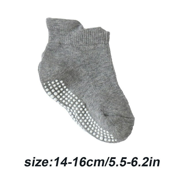 6 Pieces Kids Stockings Socks with Nice Elasticity Comfortable Wearing Simple Style Good Craftsmanship Hose Keep Crawing light gray 14-16