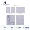 thumbnail image 2 of Sweet Home Collection 1500 Series 6 Piece Ultra Soft Microfiber Sheet Set, King, Lilac, 2 of 5
