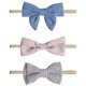 thumbnail image 1 of Laklulu - Lazos pequeños de flores simuladas para bebé, bandas elásticas para el cabello, lazos para el cabello, accesorios suaves para el cabello para recién nacidos, bebés y niños pequeños, 3 piezas, 1 of 5