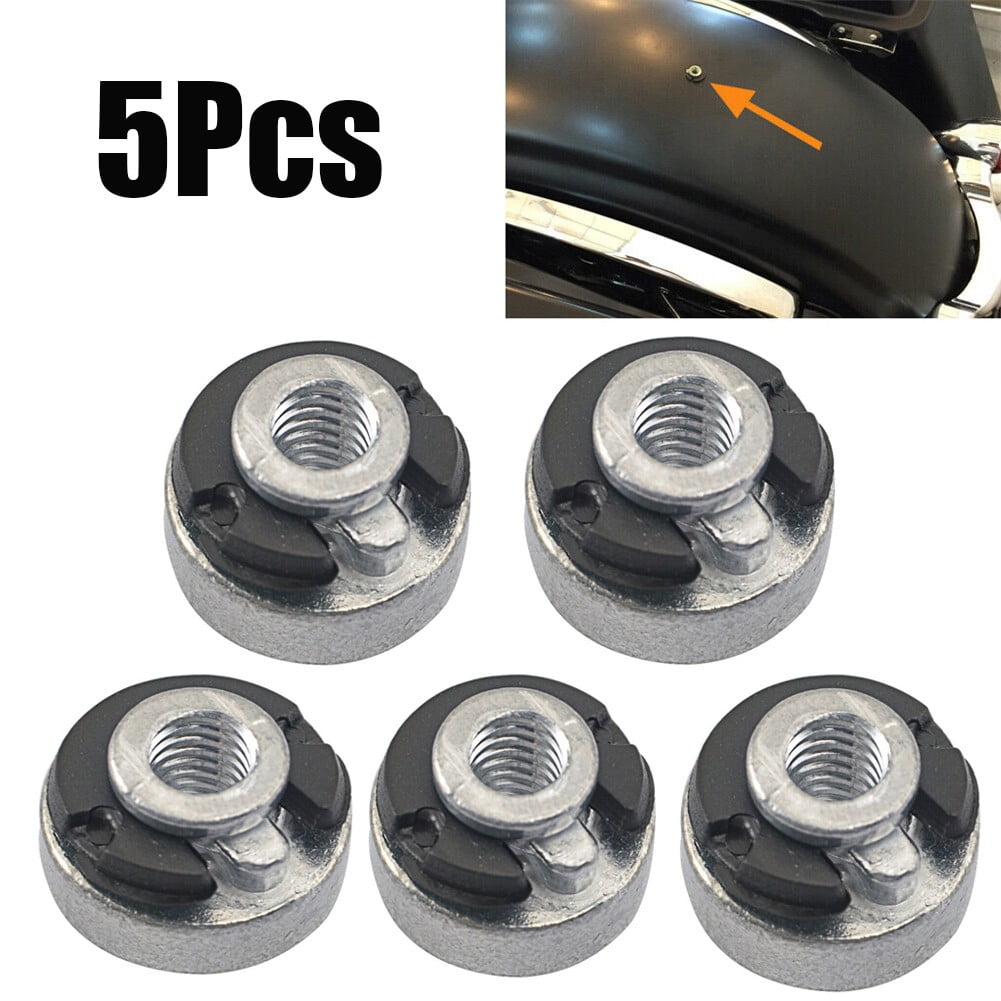 FALYEE 5Pcs Motorcycle Bike Rear Seats Nuts Kit for Harley Sportster